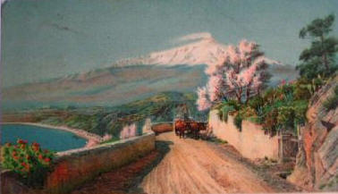Cartoline d'epoca Etna - Panorama del 1908