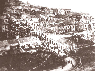 Festa della madonna di porto salvo a capo d'orlando in una vecchissima foto d'epoca