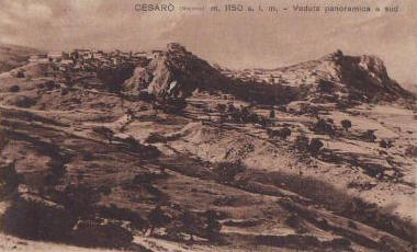 Cartolina d'epoca di Cesar citt montana dell'entroterra Messinese