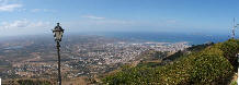 Panorama da Erice sulle Isole Egadi