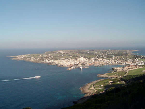 Panorama di Favignana (Trapani)