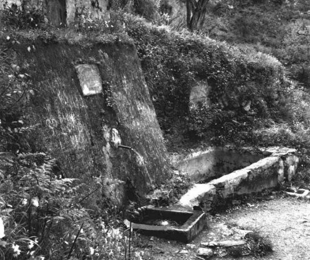 Una foto d'epoca di una delle tante sorgenti d'acqua naturale sparse nella citt di gioiosa marea