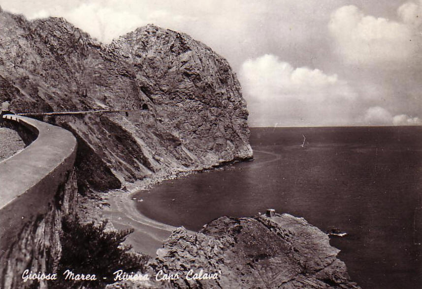 Foto d'epoca della riviera Capo Calav, una delle spiagge pi belle di gioiosa marea in sicilia