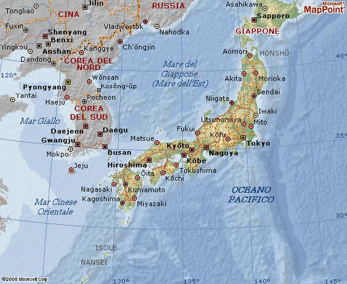 Cartina geografica mappa Australia - isola di guam - Carta capitale Hagta