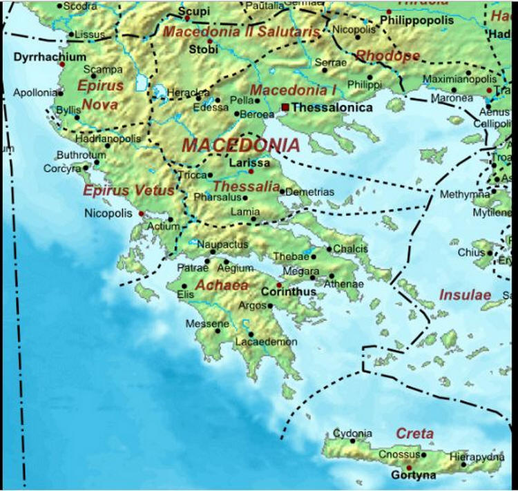 Cartina geografica del Macedonia - La capitale  Skopje Mappa - Carta